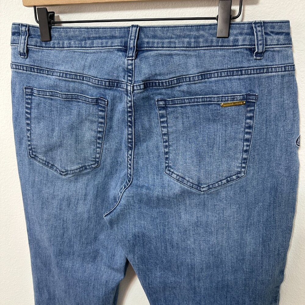 MICHAEL Michael Kors Embroidered Butterfly Straight Leg Jeans Size 10 - Picture 8 of 11
